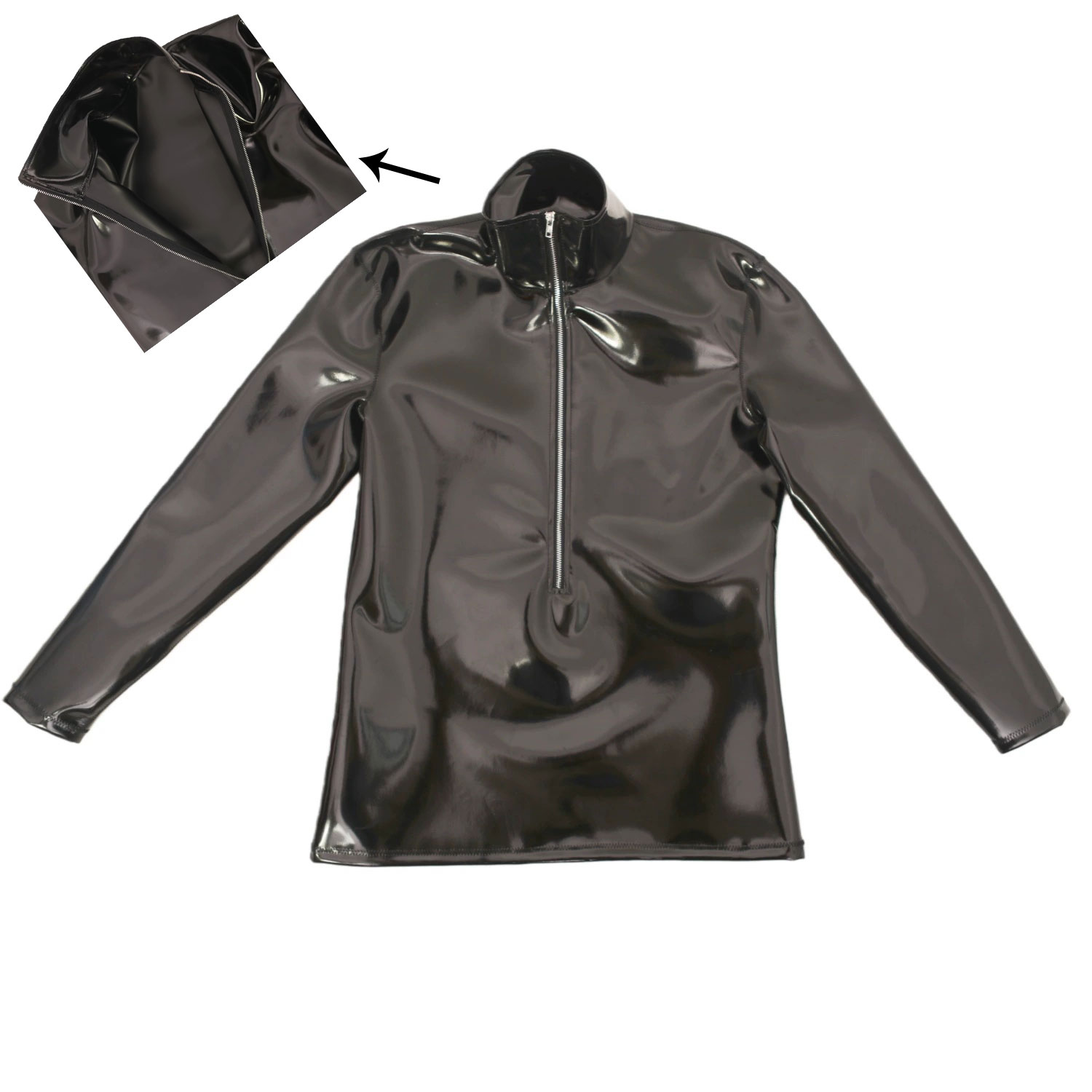 Mens Fashion Wear - Kaos Latex Pria Model Baru Lengan