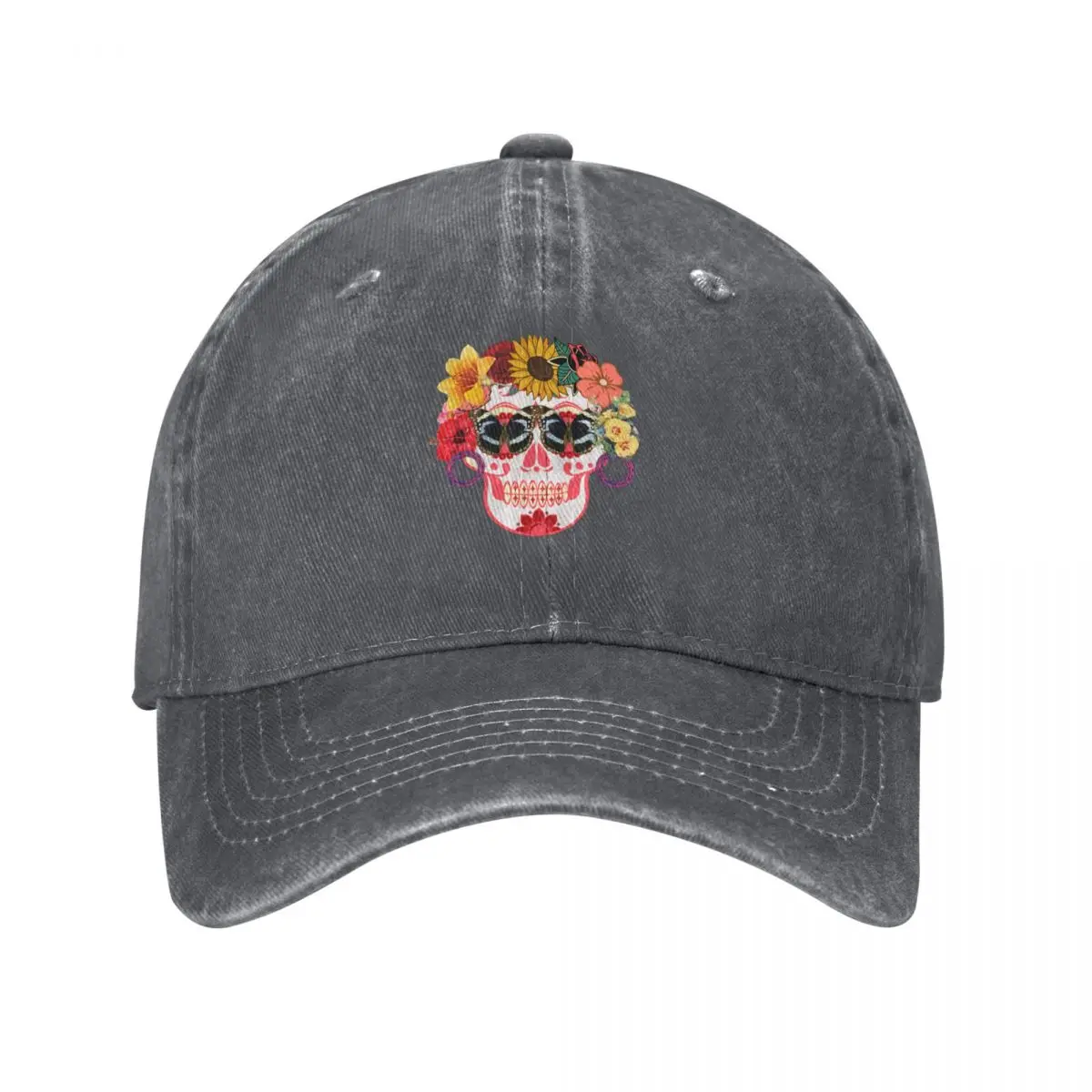 Men'S Fashion Outlets - Topi Bisbol Flowery Sugarskull Dia De
