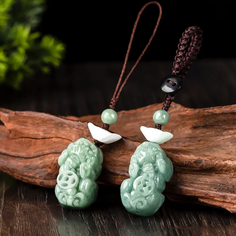 Men'S Fashion Necklaces - Zamrud Burma Pixiu Yuanbao Gantungan Kunci