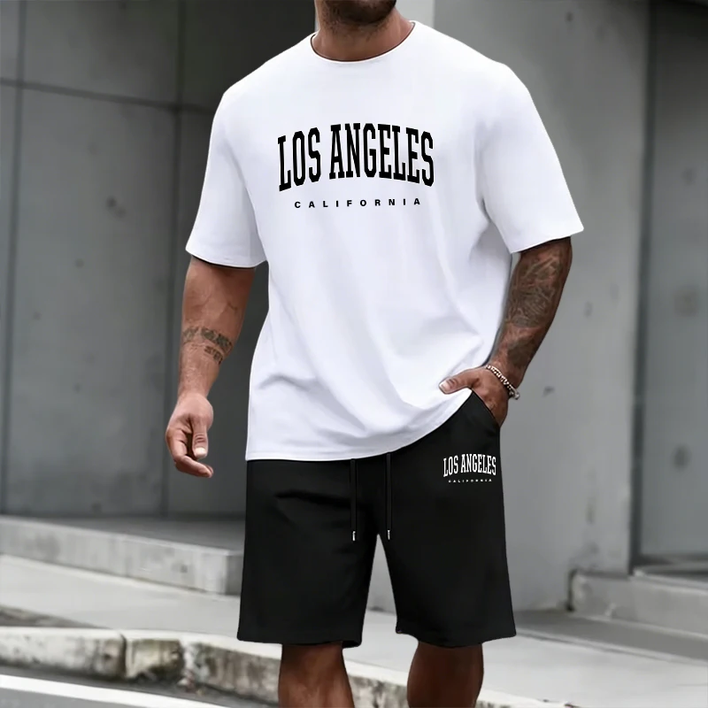 Mens Fashion Wear - Setelan Olahraga Pria Atasan Lengan Pendek