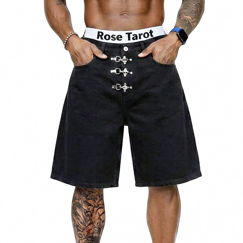 Men'S Fashion With Baggy Jeans - Celana Jeans Pendek Model Baggy dengan