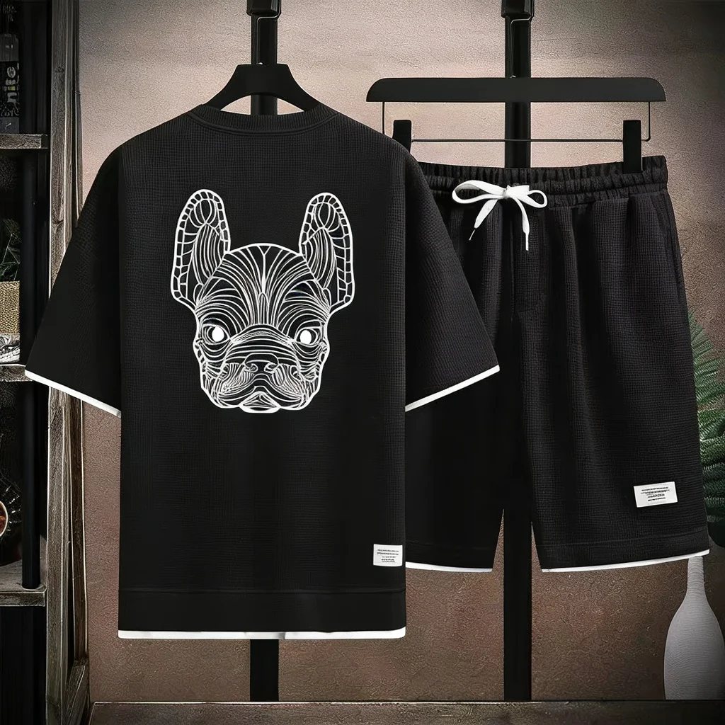 Mens Fashion Wear - Setelan Kaos Lengan Pendek dan Celana