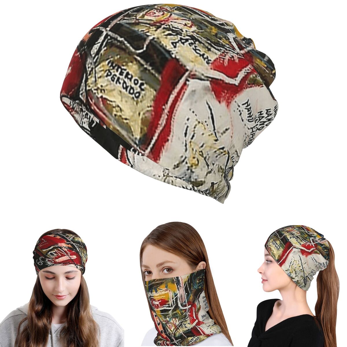 Beanie Winter Hat - Bandana Wajah Serbaguna, Penutup Leher, Syal