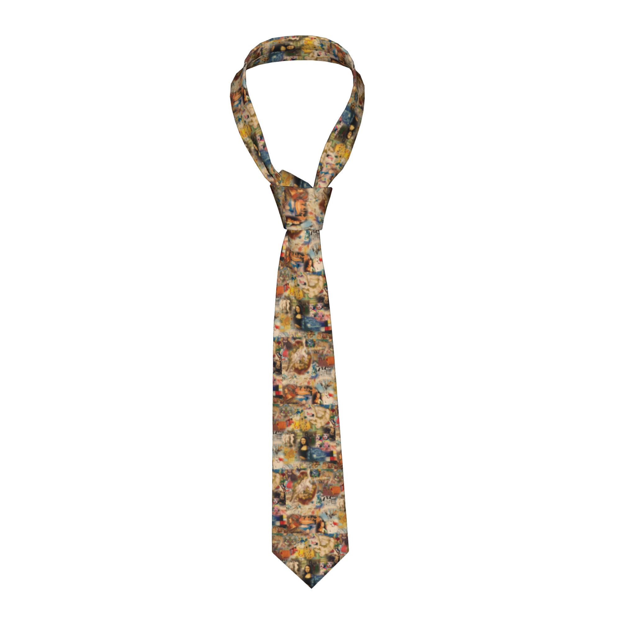 Men'S Fashion History - Dasi Sutra Pria Motif Lukisan Van