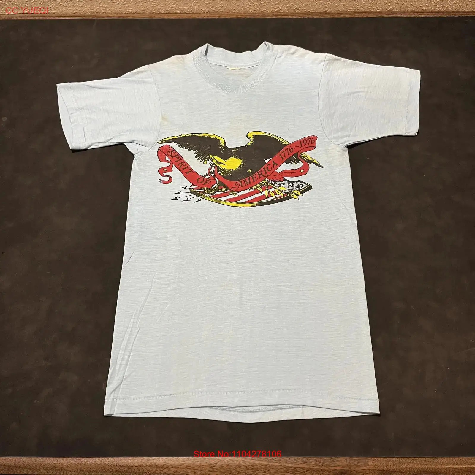 Men'S Fashion 70S - Kaos Vintage Spirit Of America Pria