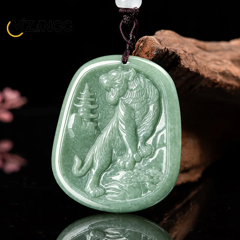 Men'S Fashion Necklaces - A-goods Jadeite liontin harimau zodiak alami