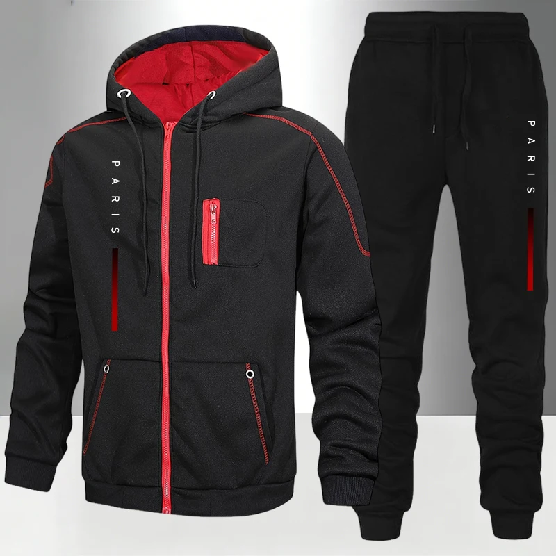 Paris Fashion Men - Setelan Pria/Jas/Celana Gaya Paris Jaket Resleting