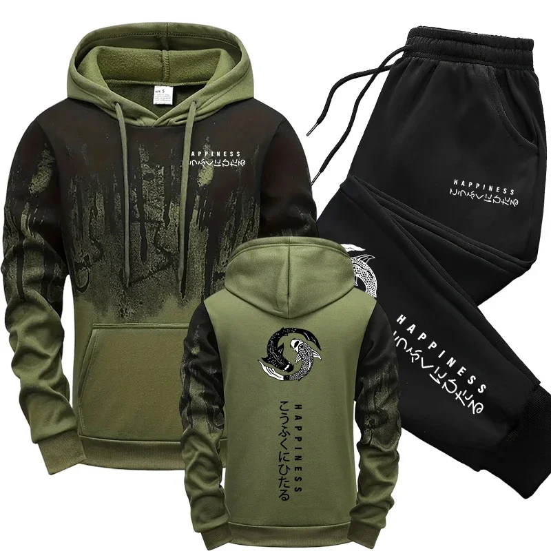 Men'S Fashion Formal - Setelan Olahraga Pria Gaya Jepang, Hoodie