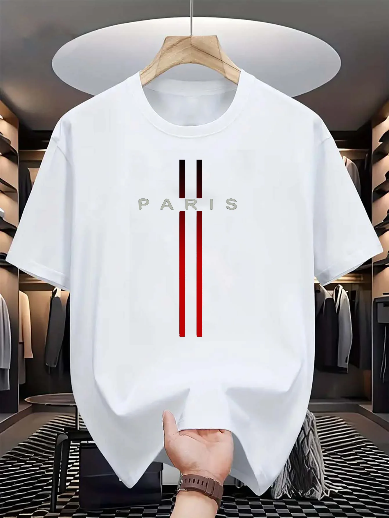 Paris Fashion Men - Kaos Pria 100% Katun Murni Musim