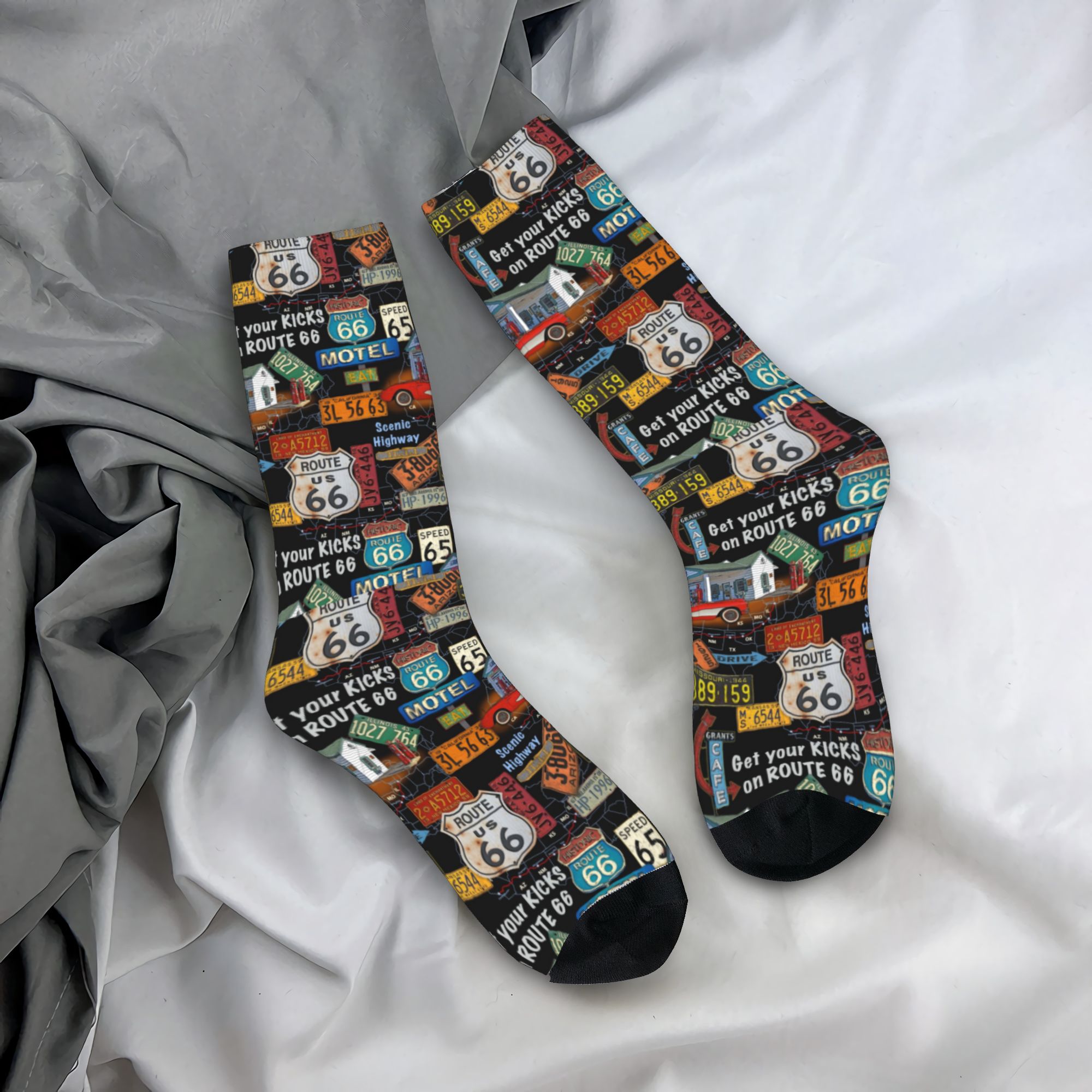 Men Fashion Vintage - Kaus Kaki Fashion Vintage America Road