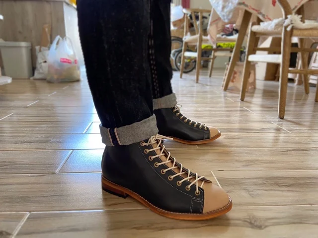 Men Fashion Vintage - Sepatu Bot Perkakas Tinggi Sepatu Bot