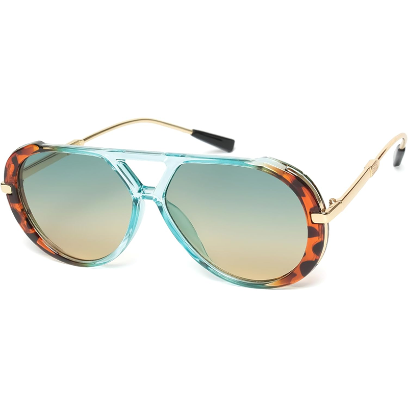 Men'S Fashion 70S - Kacamata Aviator Retro Emas KENBO untuk