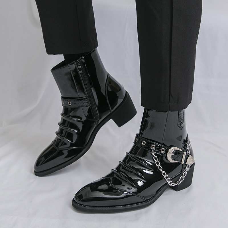 Men Fashion Elegant - Sepatu Bot Kasual Pria High Top