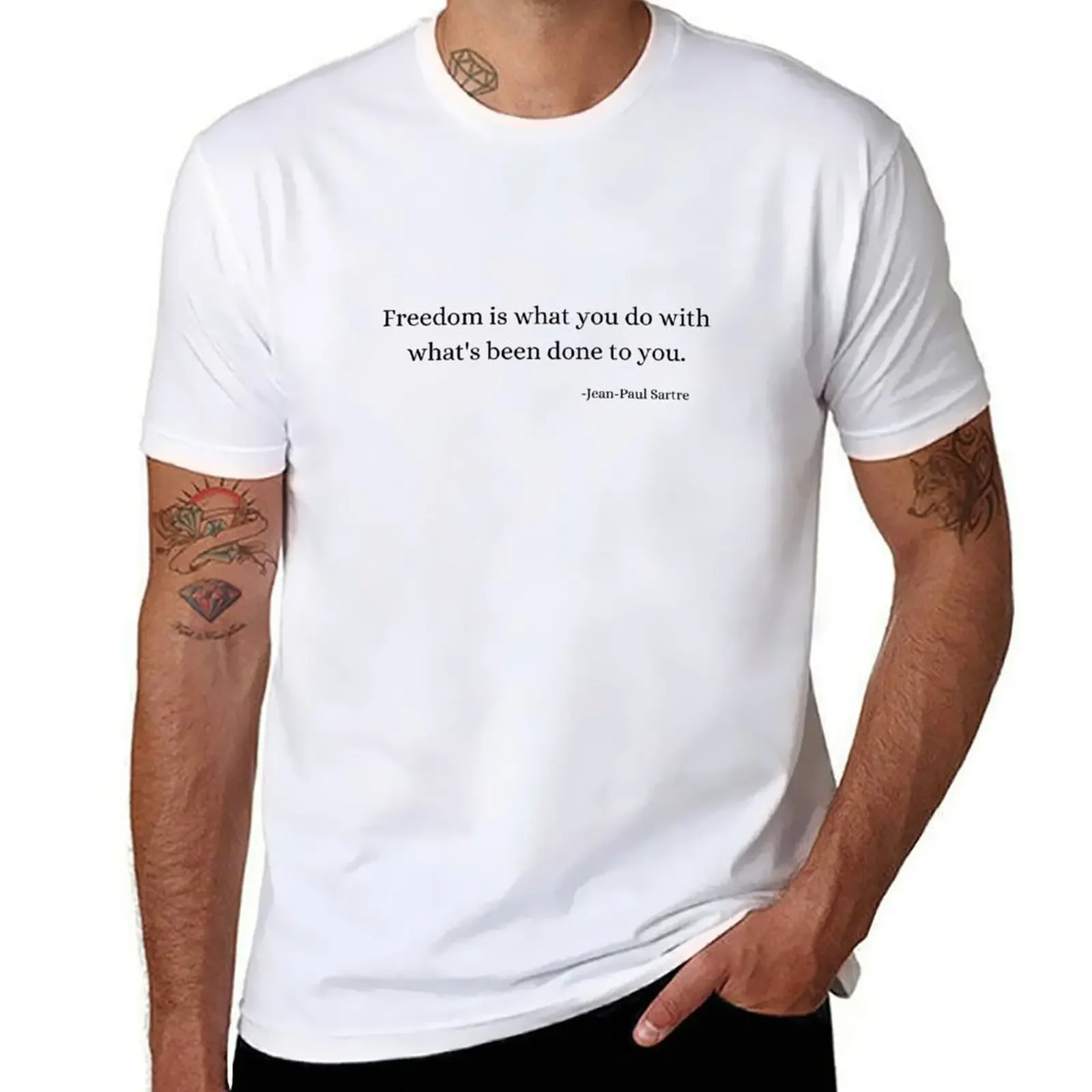 Men'S Fashion History - Kutipan Filsafat Sejarah: Kaos Jean-Paul Sartre