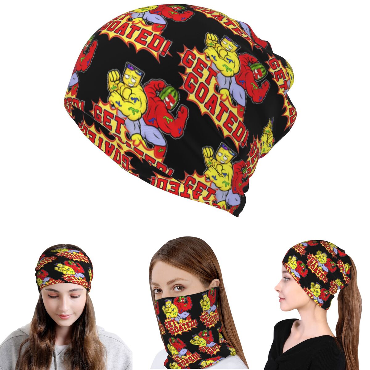 Beanie Winter Hat - Sunny And Melon Bandana Masker Penutup