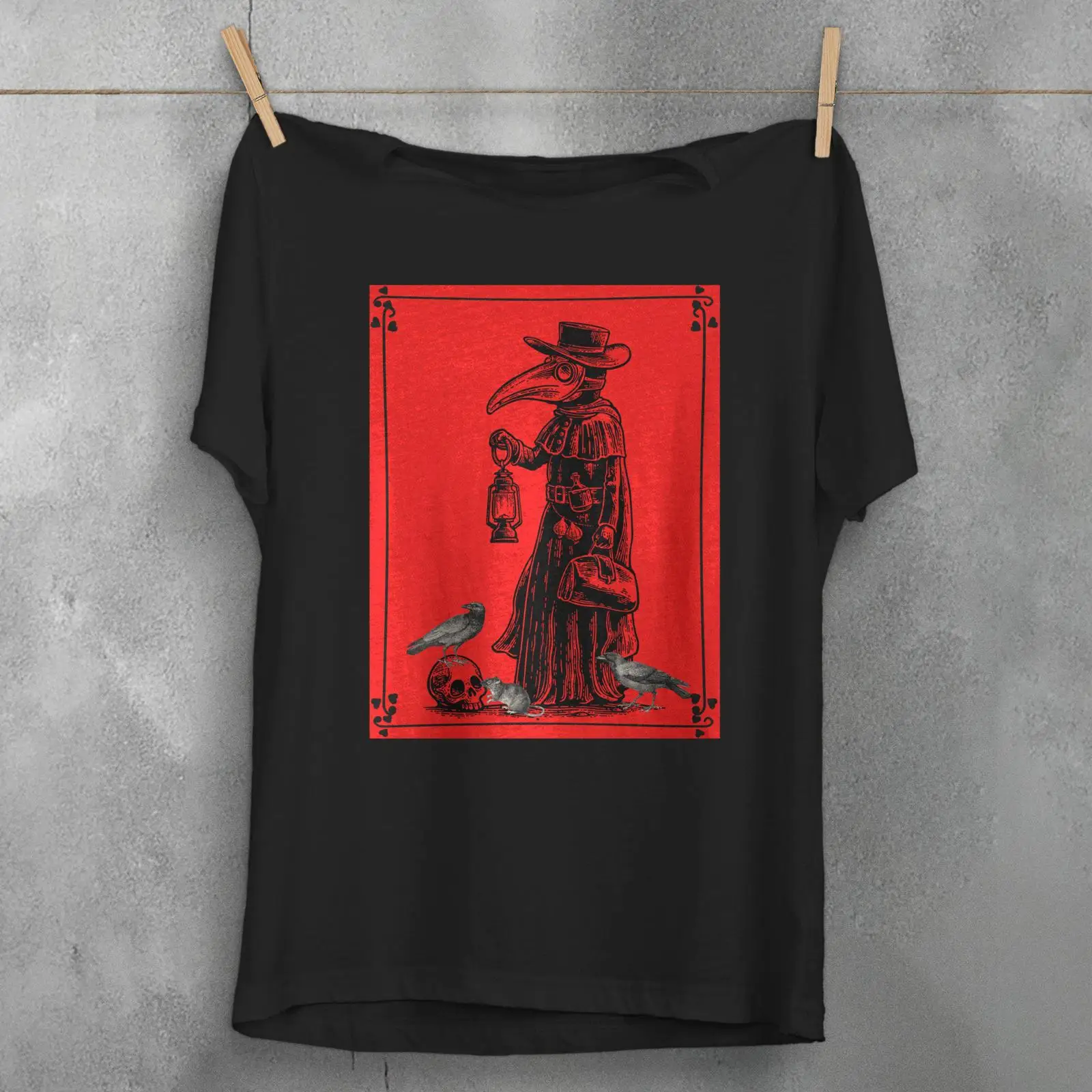 Kaos Dokter Wabah Gotik Sejara - Men'S Fashion History ulasan dan harga