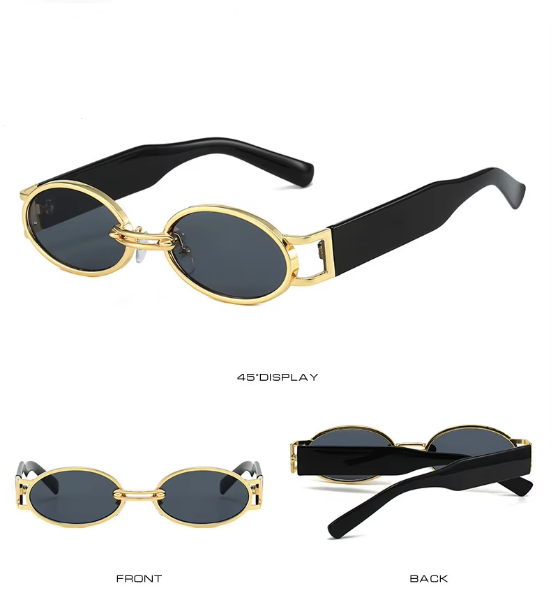 1 Buah Kacamata Hitam Oval Fas - Men Fashion Photography ulasan dan harga