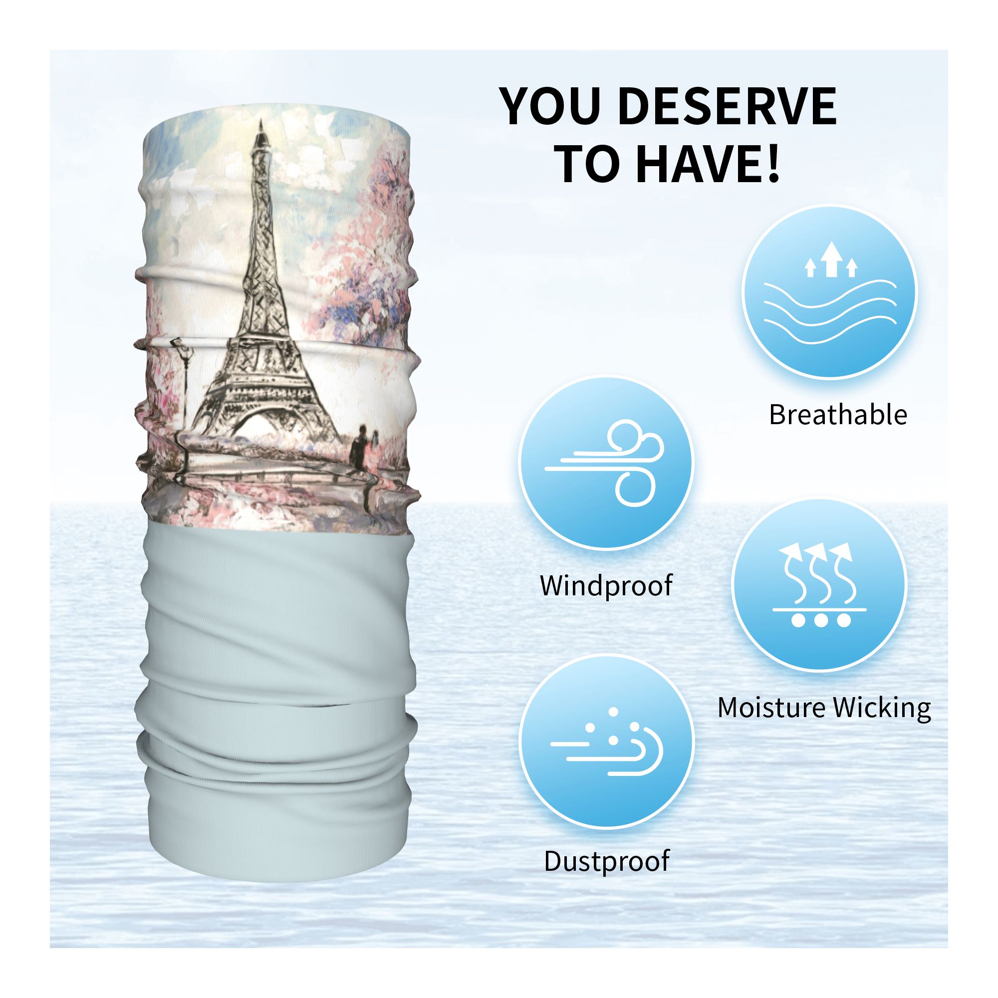 Bandana Menara Eiffel Paris Ku - Paris Fashion Men ulasan dan harga