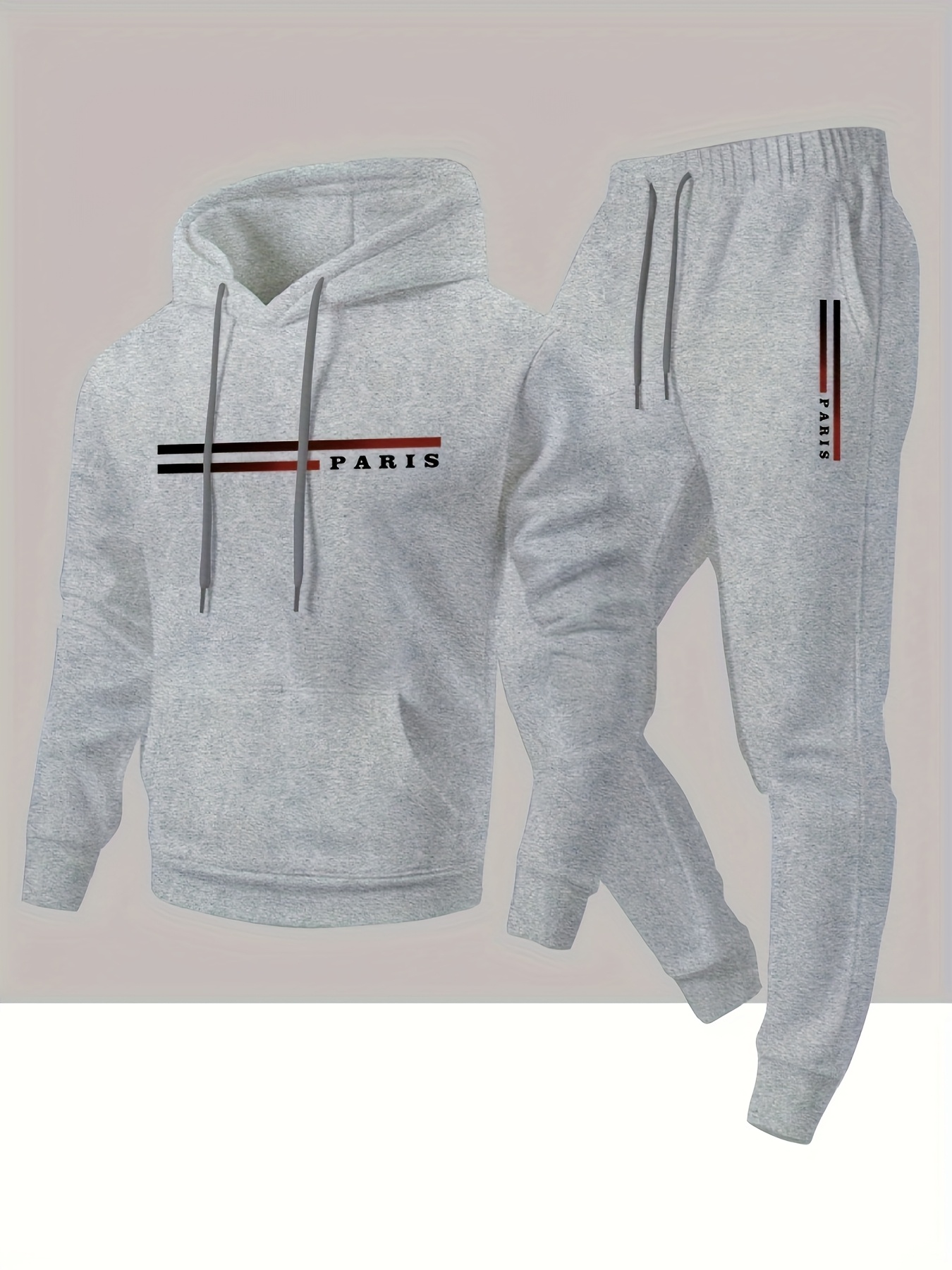 Sweatshirt dan celana hoodie p - Paris Fashion Men ulasan dan harga