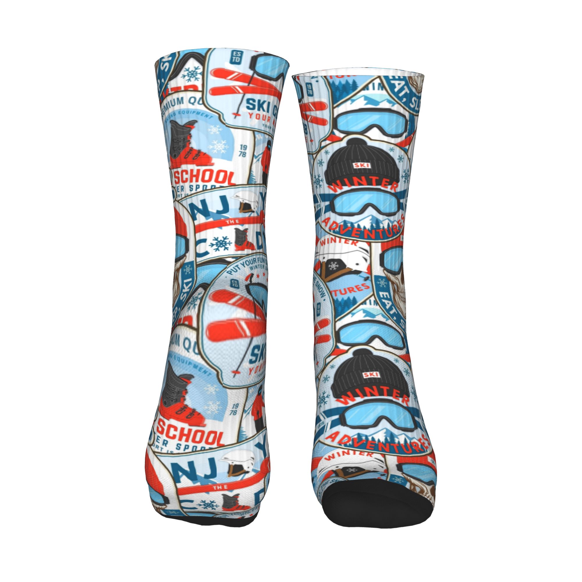 Kaus Kaki Cetak Tanpa Jahitan  - Men Fashion Vintage ulasan dan harga