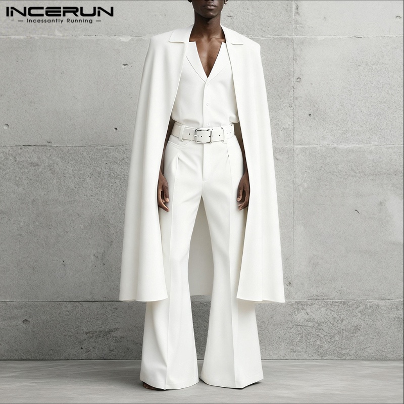 INCERUN Setelan Pria Warna Sol - Mens Fashion Suits ulasan dan harga
