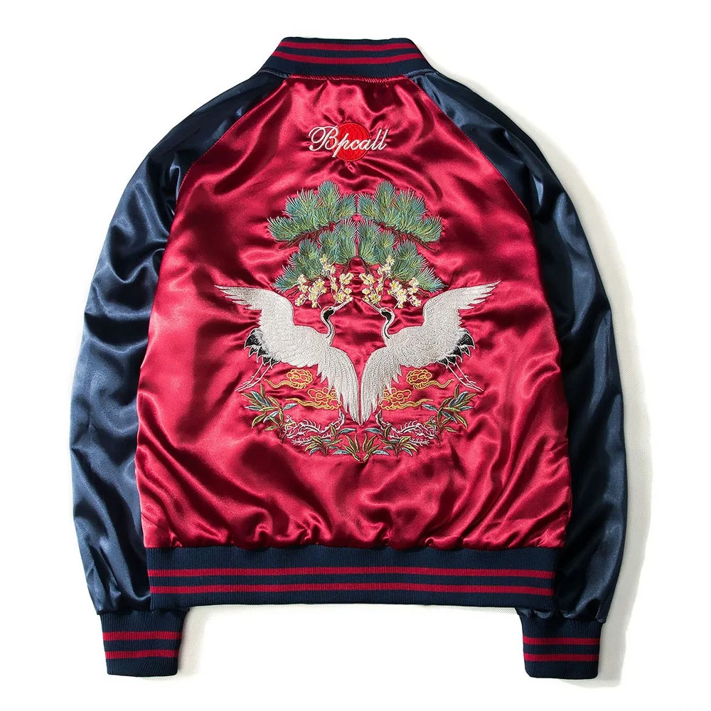 Jaket bisbol bolak-balik Pria  - Varsity Jacket Letterman ulasan dan harga