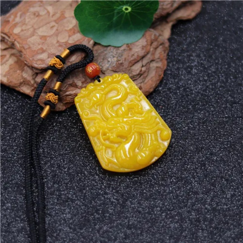 Grosir Kuning Giok Naga Giok L - Men'S Fashion Necklaces ulasan dan harga