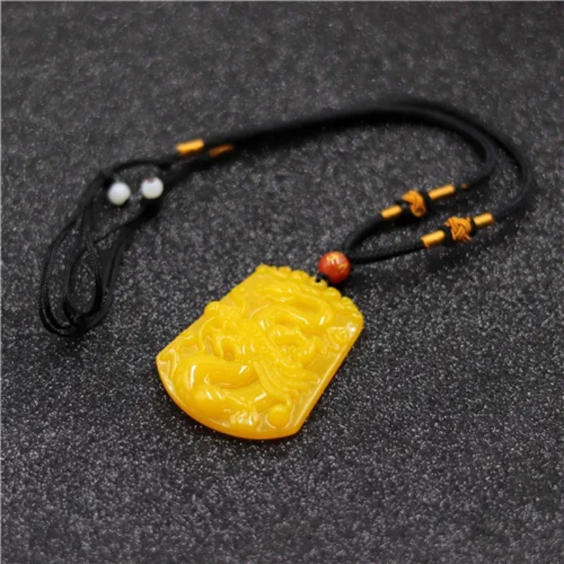 Grosir Kuning Giok Naga Giok L - Men'S Fashion Necklaces ulasan dan harga