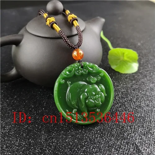 Kalung Liontin Giok Ukiran Bab - Men'S Fashion Necklaces ulasan dan harga