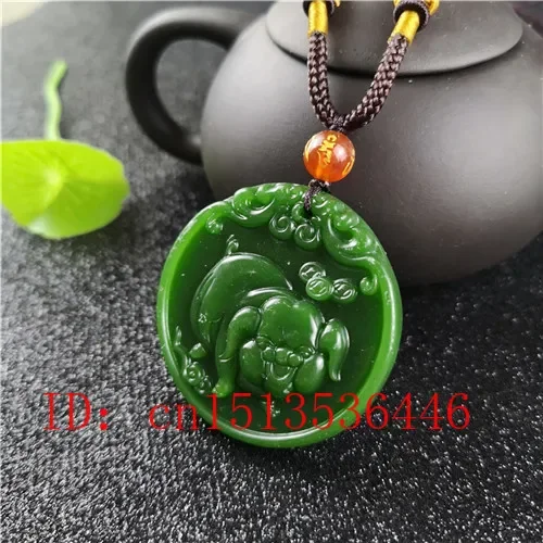 Kalung Liontin Giok Ukiran Bab - Men'S Fashion Necklaces ulasan dan harga