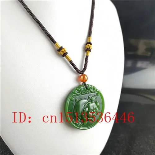 Kalung Liontin Giok Ukiran Bab - Men'S Fashion Necklaces ulasan dan harga