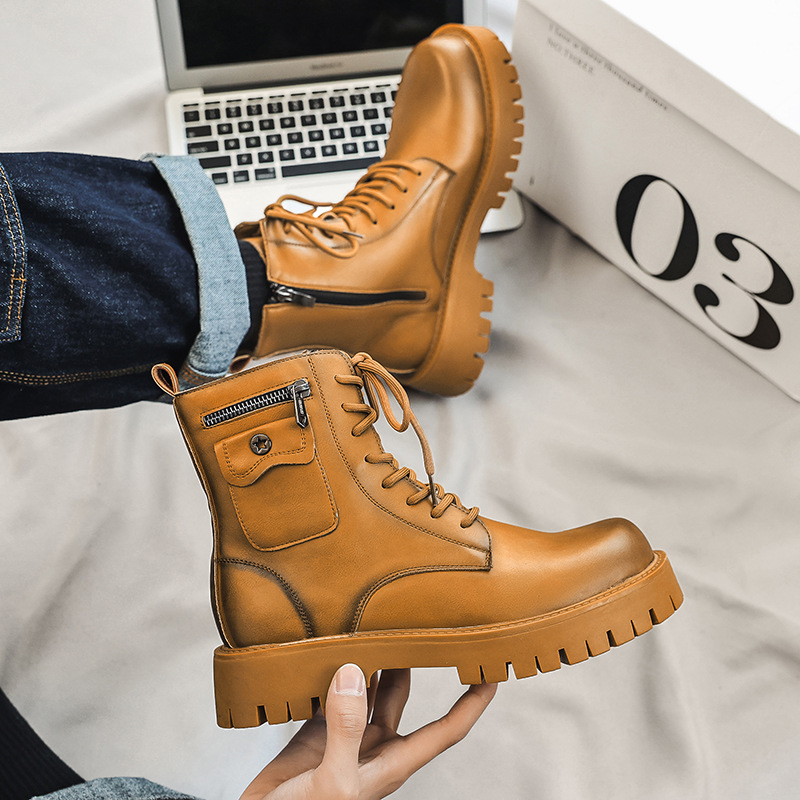 Sepatu Bot Pria Tren 2025 Sepa - Mens Fashion Autumn 2025 ulasan dan harga