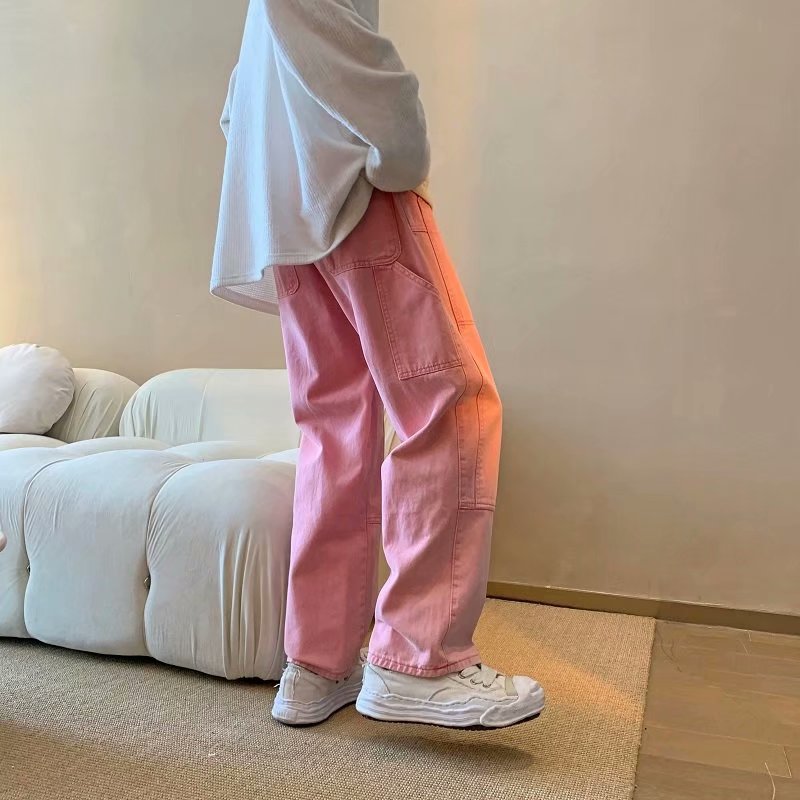 Celana Jeans Cargo Pria Pink B - Men'S Fashion With Baggy Jeans ulasan dan harga