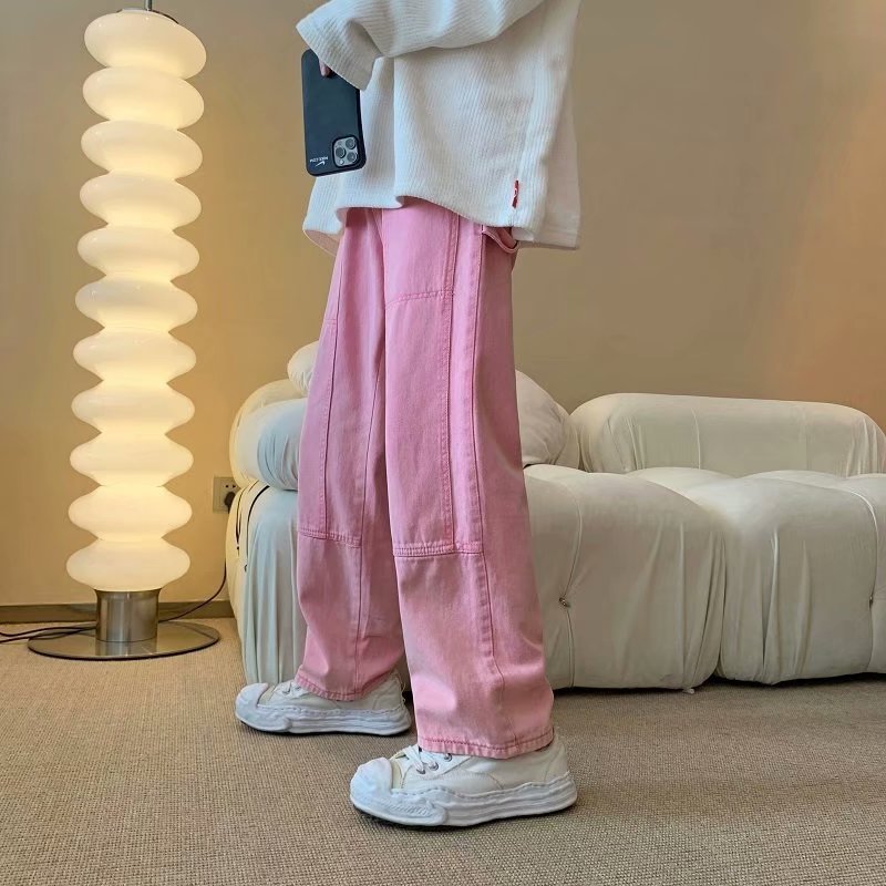 Celana Jeans Cargo Pria Pink B - Men'S Fashion With Baggy Jeans ulasan dan harga