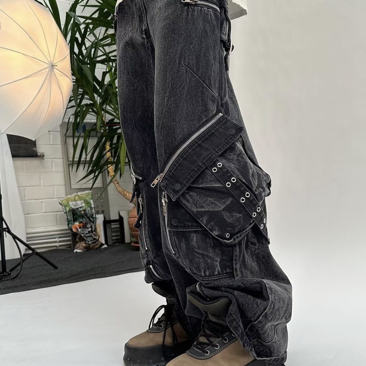 Celana Jeans Hitam Y2K Gothic  - Men'S Fashion With Baggy Jeans ulasan dan harga