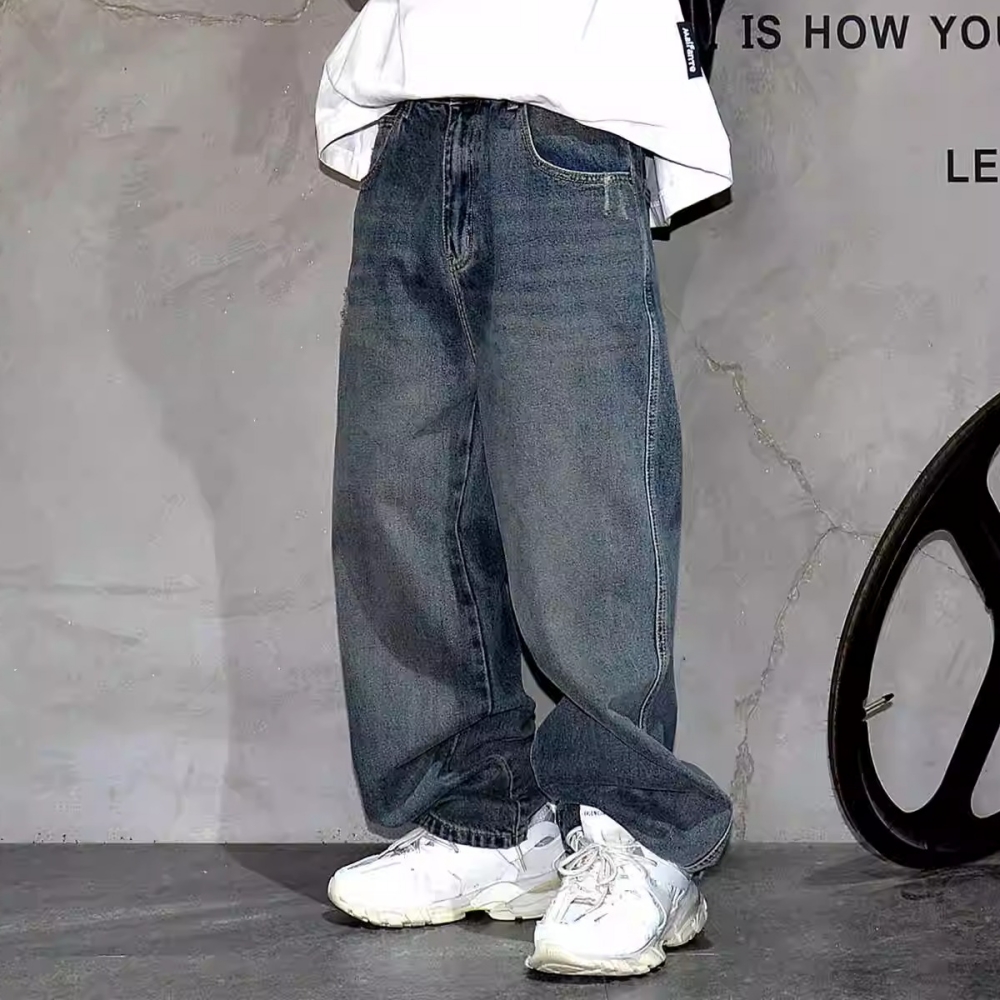Celana Denim Hip Hop pria, Jea - Men'S Fashion With Baggy Jeans ulasan dan harga