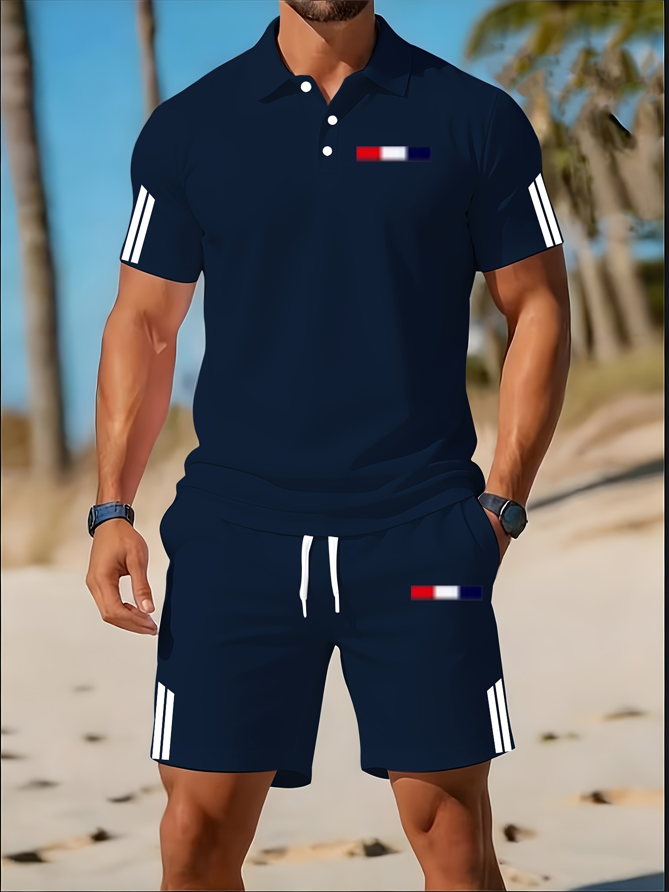 Set Kaos Polo Pria Musim Panas - Men'S Fashion Clothing ulasan dan harga