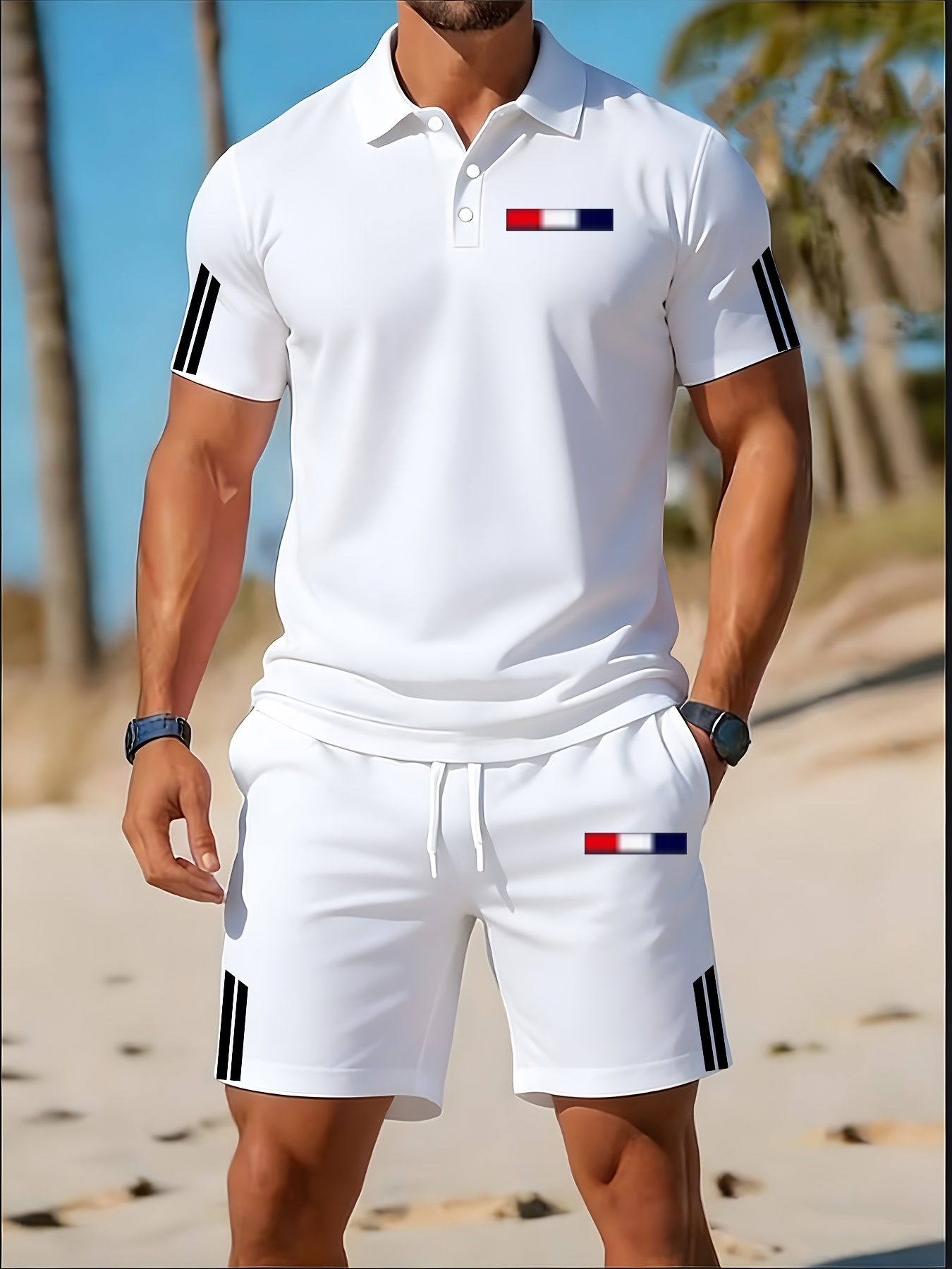 Set Kaos Polo Pria Musim Panas - Men'S Fashion Clothing ulasan dan harga