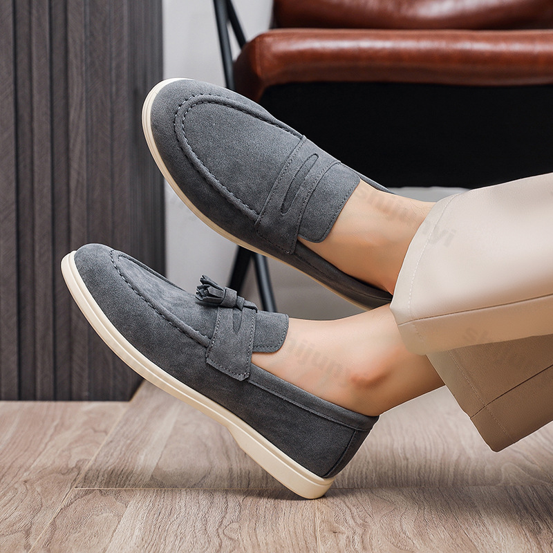 Sepatu Loafer Pria Suede Frost - Mens Fashion Autumn 2025 ulasan dan harga