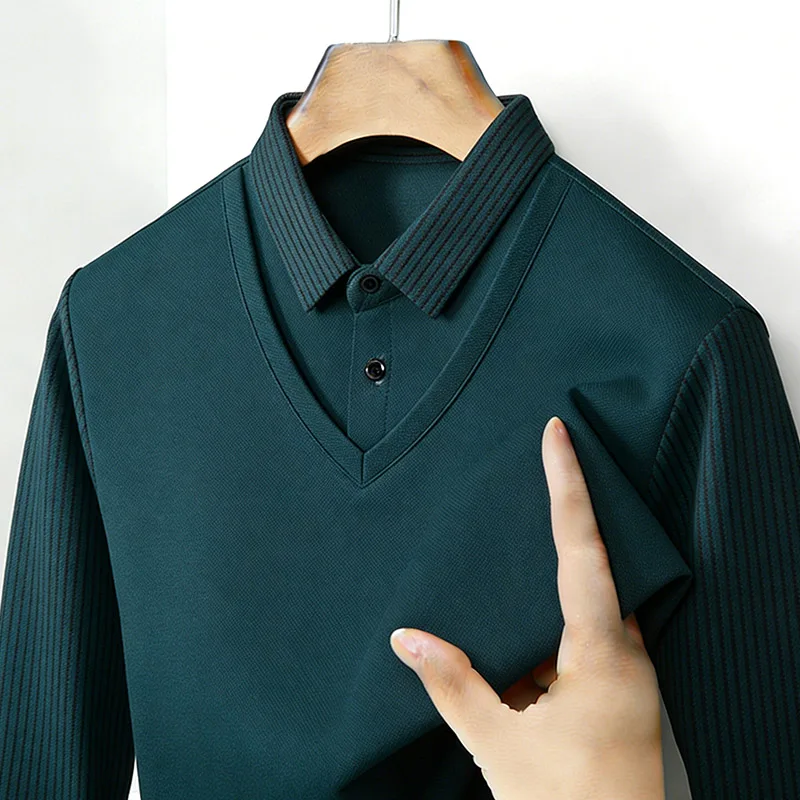 Kemeja Pria Dua Potong Palsu K - Mens Fashion Wear ulasan dan harga
