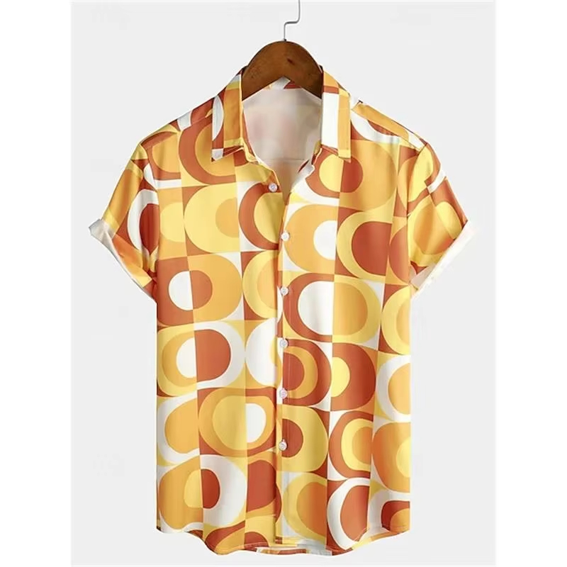 Kemeja Lengan Pendek Motif Kla - Men'S Fashion 70S ulasan dan harga