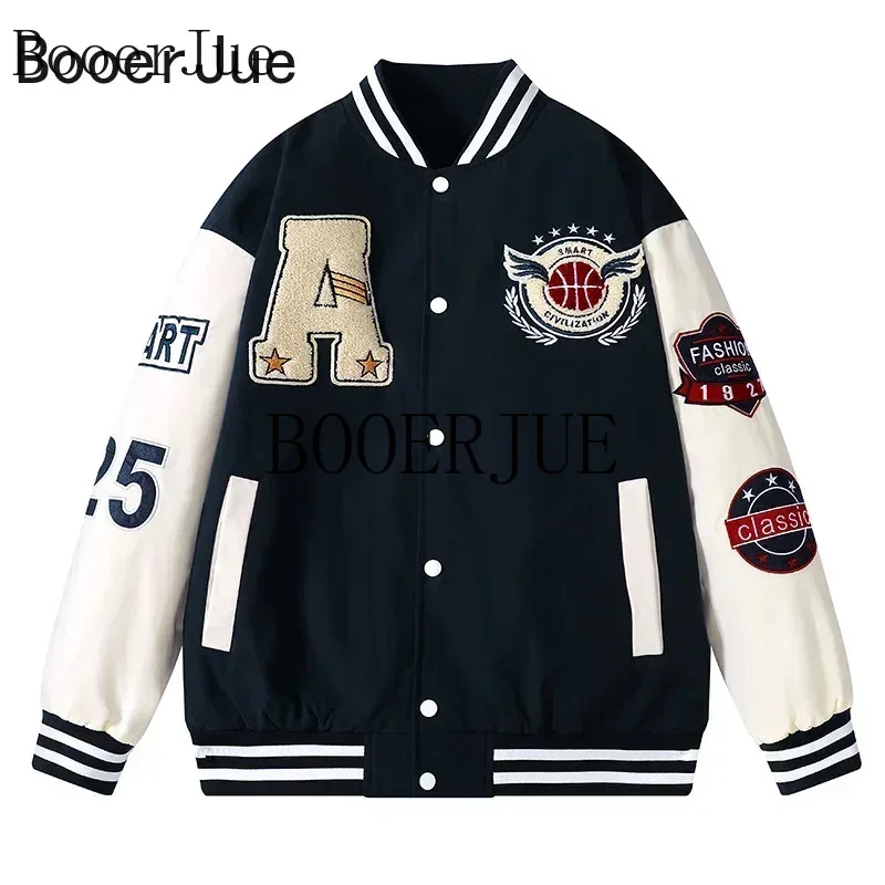 Jaket Bomber Kulit Imitasi Pat - Varsity Jacket Letterman ulasan dan harga