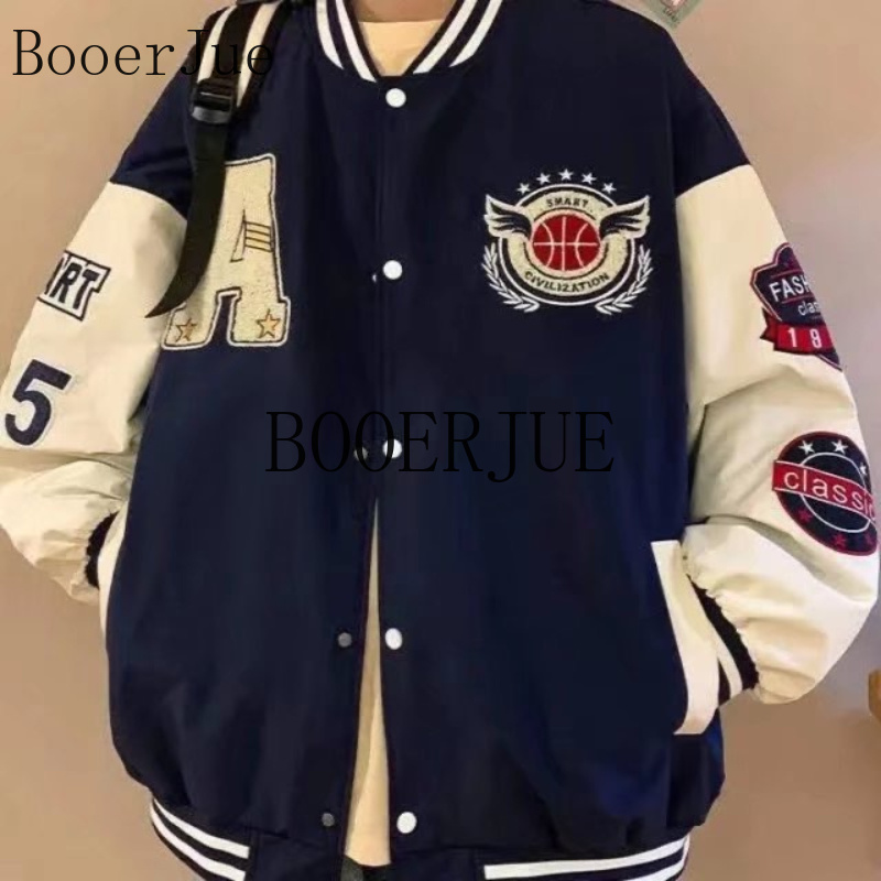 Jaket Bomber Kulit Imitasi Pat - Varsity Jacket Letterman ulasan dan harga