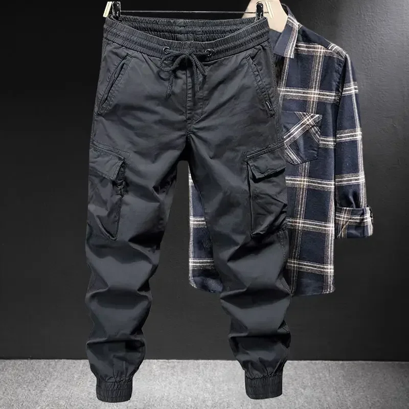 Celana panjang pria, celana ka - Mens Fashion Cargo Pants ulasan dan harga