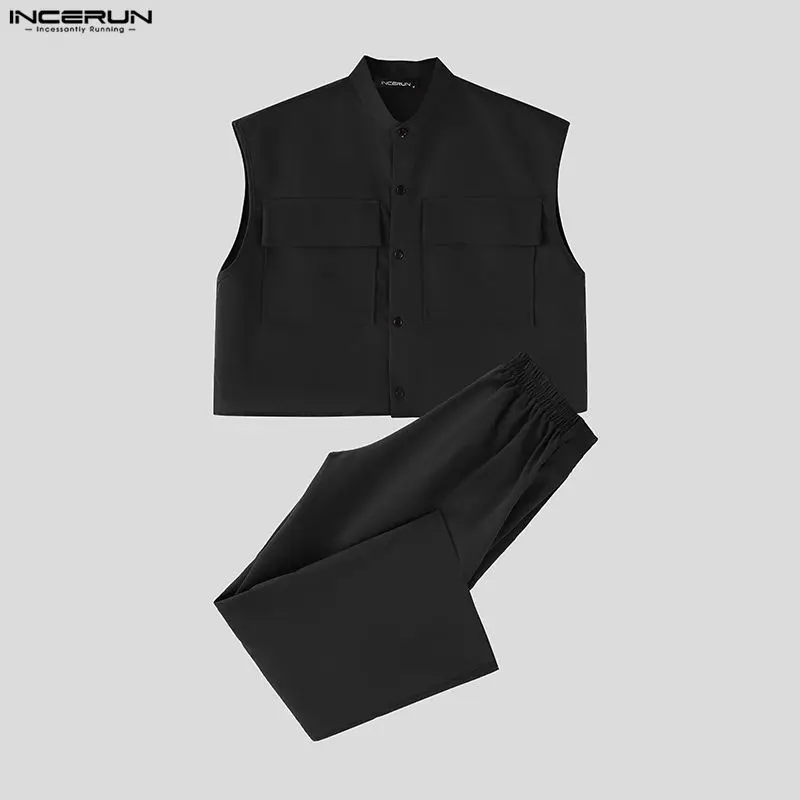 INCERUN Set Pria Atasan Crop T - Mens Fashion Wear ulasan dan harga