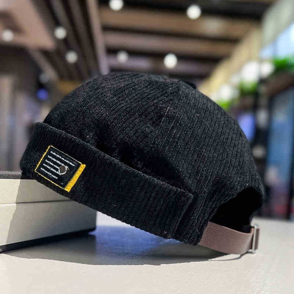Topi Docker Kain Corduroy Gaya - Beanie Winter Hat ulasan dan harga