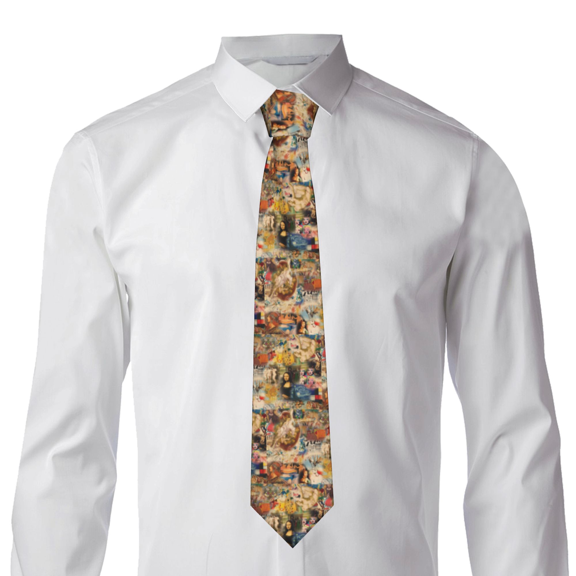 Dasi Sutra Pria Motif Lukisan  - Men'S Fashion History ulasan dan harga