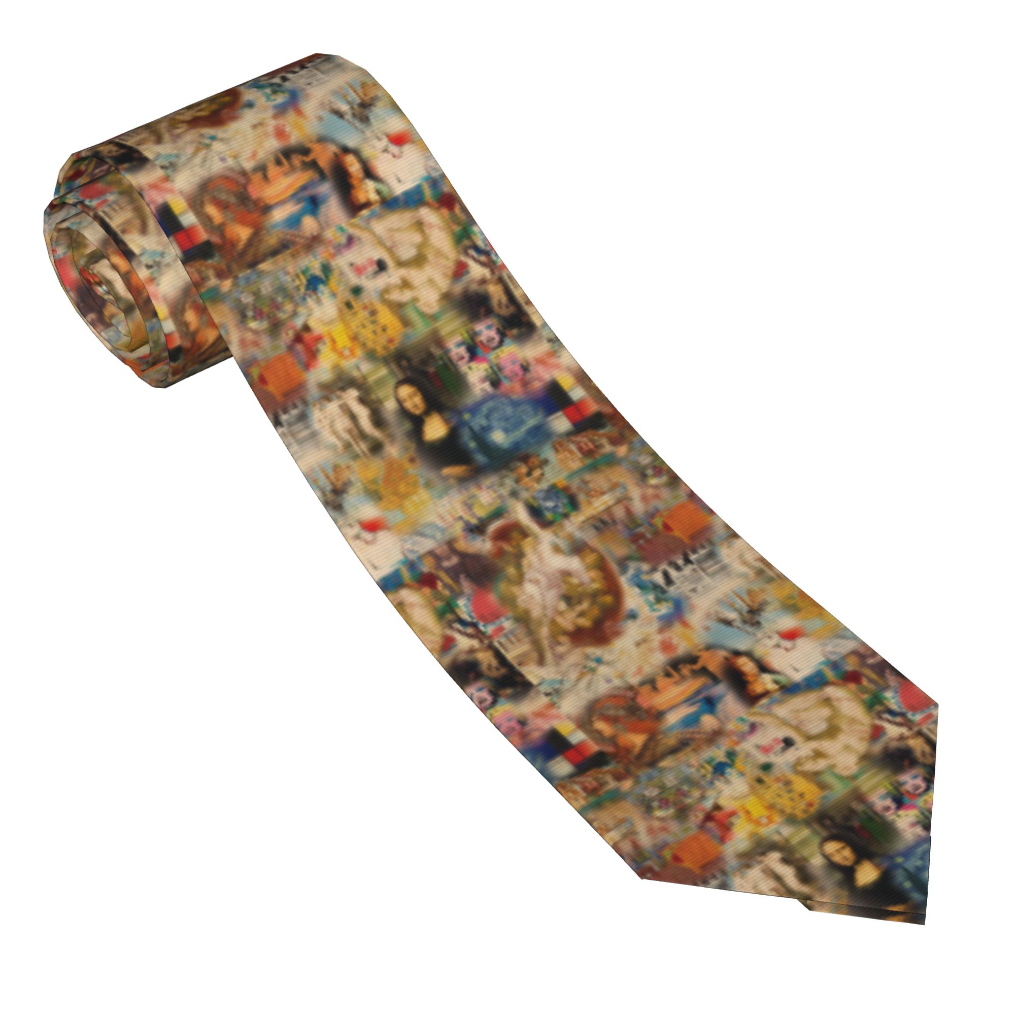 Dasi Sutra Pria Motif Lukisan  - Men'S Fashion History ulasan dan harga