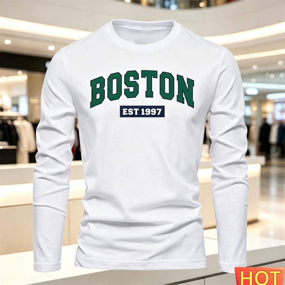 Kaos Lengan Panjang Pria Musim - Mens Fashion Wear ulasan dan harga