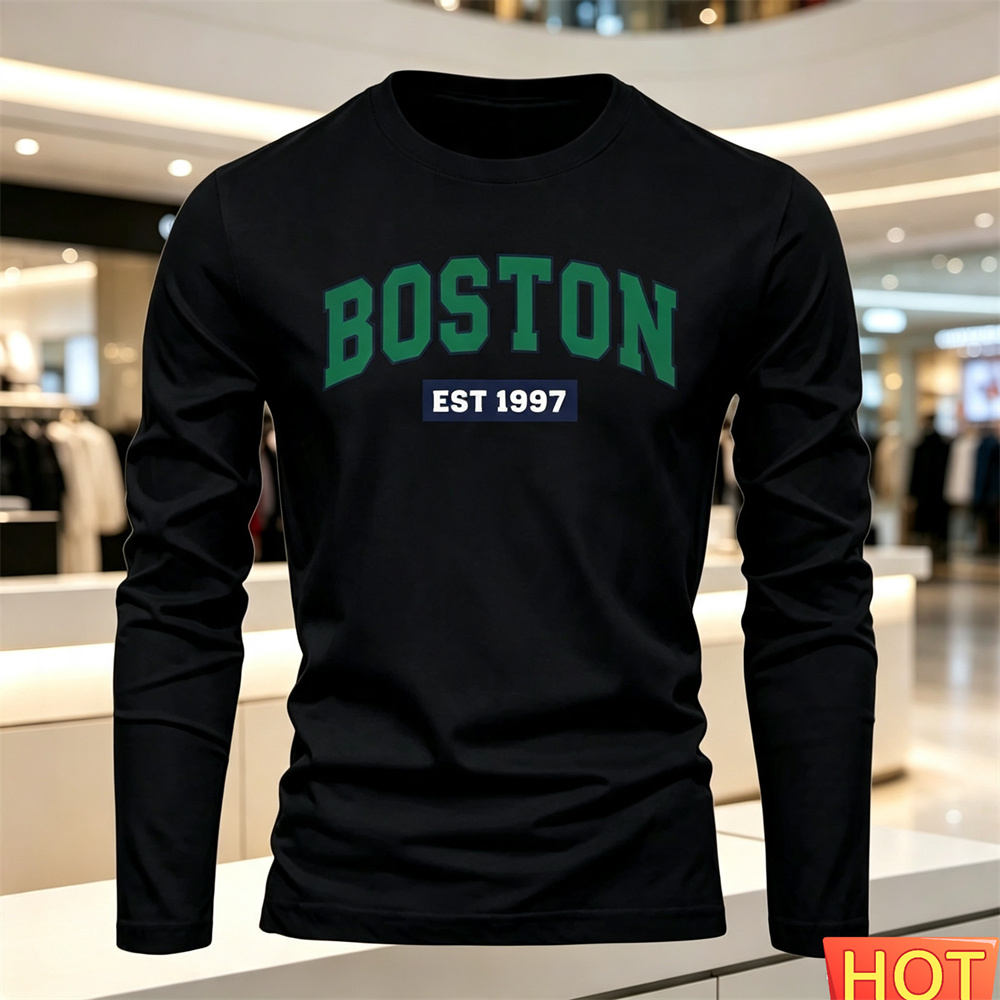 Kaos Lengan Panjang Pria Musim - Mens Fashion Wear ulasan dan harga